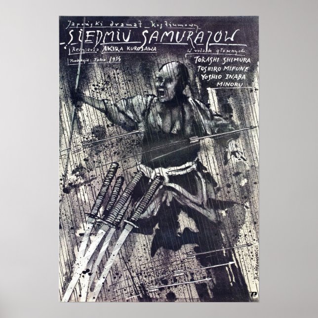 Seven Samurai Movie Poster (Frente)