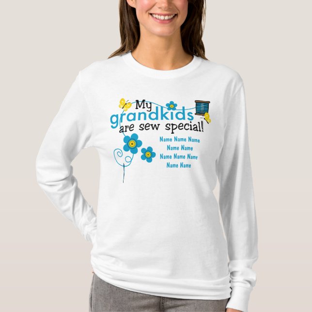 Sew netos especiais o t-shirt personalizado (Frente)