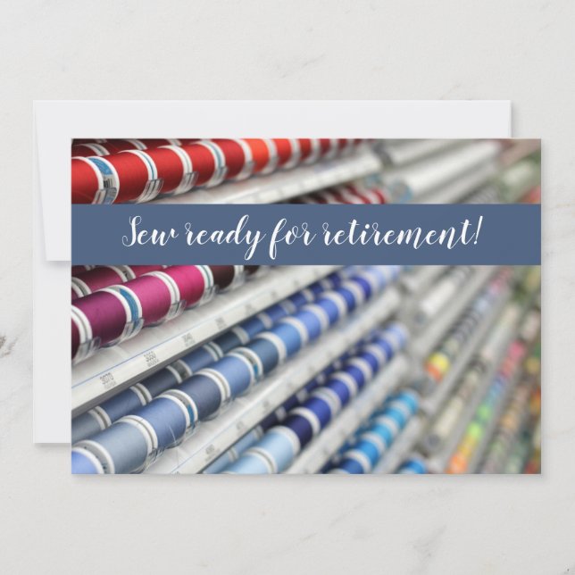 Sew pronto para o convite da aposentadoria (Frente)