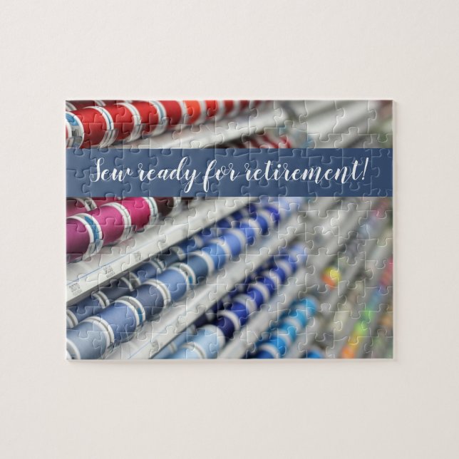 Sew pronto para o quebra-cabeça da aposentadoria (Horizontal)