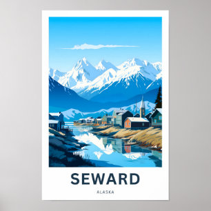 Seward Alaska Viagem Impressão