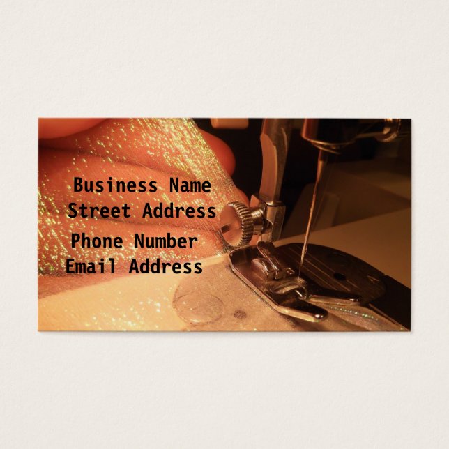 Sewing With Care Business Card (Frente)