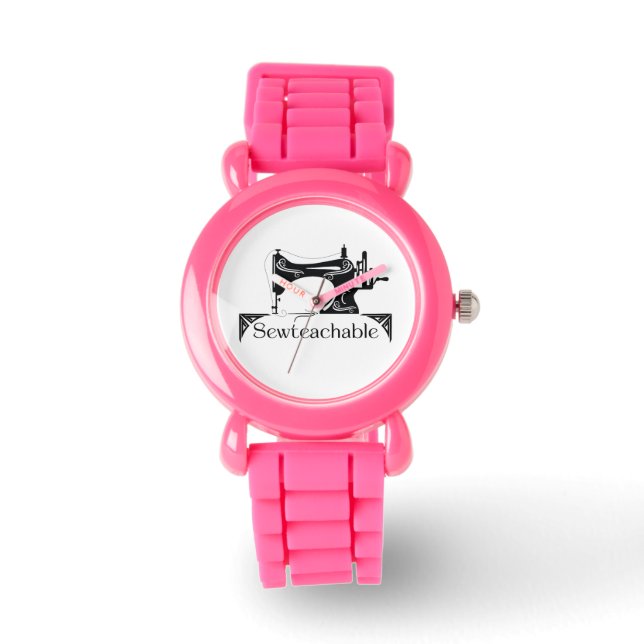 Sewteachable eWatch Relógio (Rosa) (Frente)