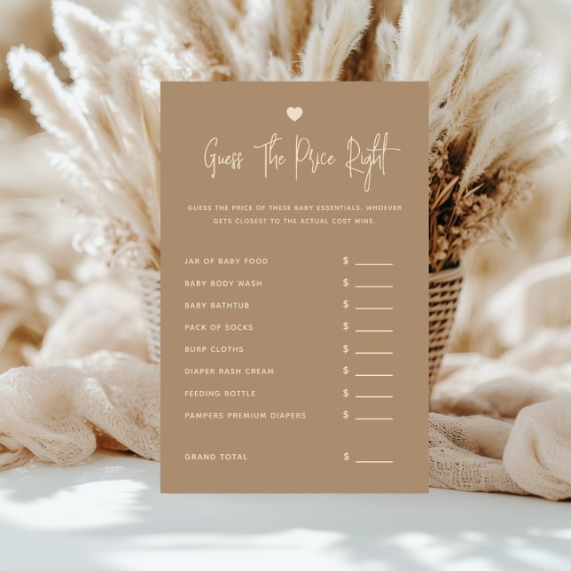 Sexo Castanho Minimalista Revela O Preço (Criador carregado)