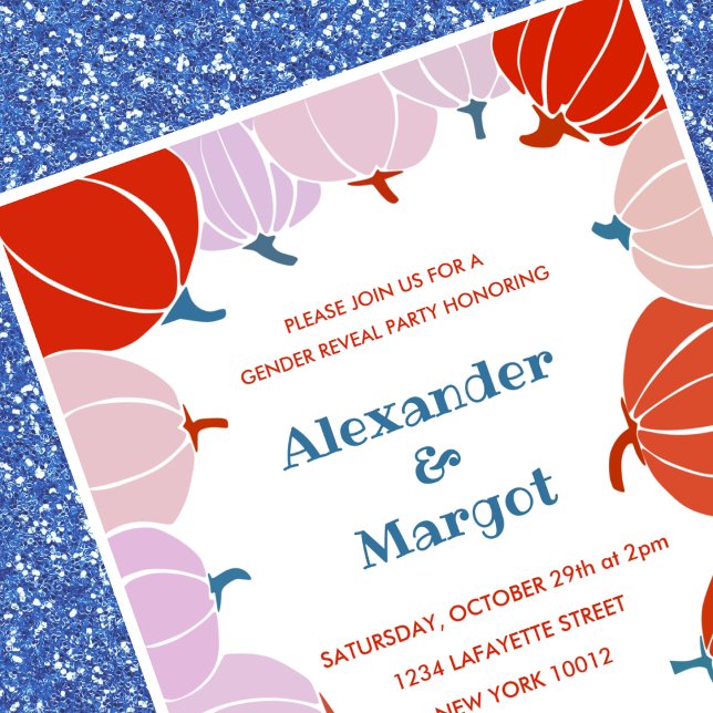 Sexo de Halloween revela convites Pumpkin Fall (Halloween-gender-reveal-invitations-Pumpkin-Fall-1)