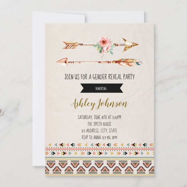 Sexo de seta revela convite de festas (Frente)