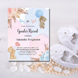 Sexo do orçamento revela pampas de ursos de peluch