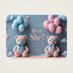 Sexo do Urso de Teddy Bonito Convite