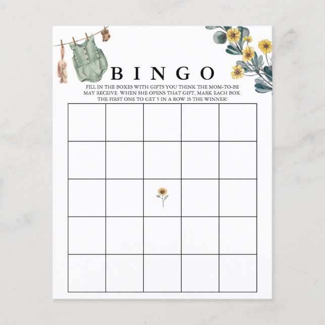 Sexo - Neutro Boho | Jogo de Chá de fraldas de Aqu (Frente)