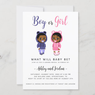 Sexo Revele Convite Legal Bebês Negros