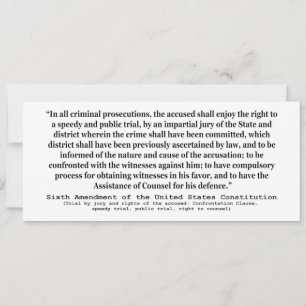 Sexta Emenda à Constituição dos Estados Unidos