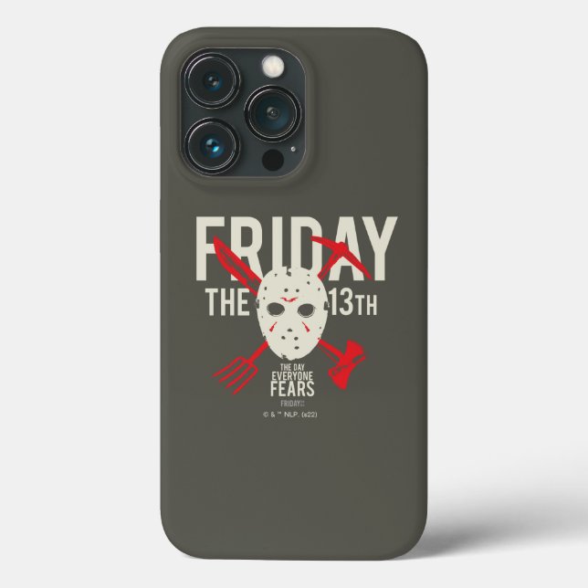 Sexta-feira, 13 | Máscara de hóquei cruzado (Verso)