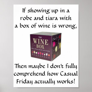 Sexta-feira casual - Poster engraçada