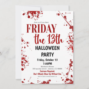 Sexta-Feira O Convite À Festa De Halloween Do 13