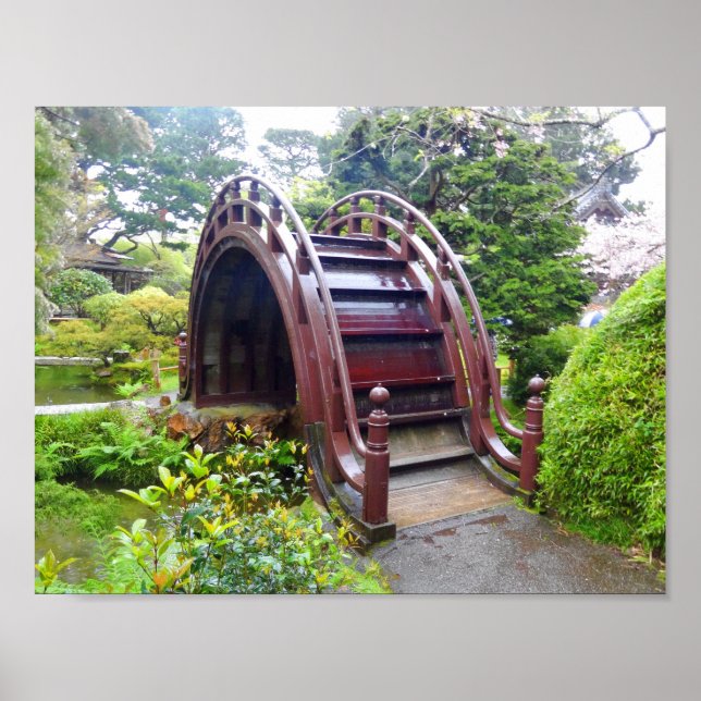 SF Japonês Tea Garden Drag Bridge #3 Poster (Frente)