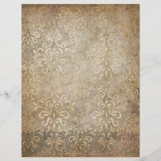 Shabby Damask Vintage Ephemera (Frente)