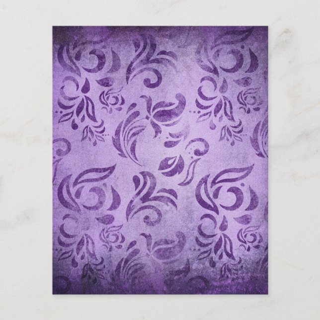 Shabby Purple Scrapbook Paper (Frente)