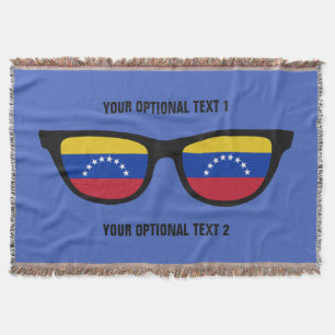Shades venezuelanas jogam cobertor personalizado