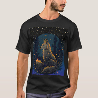 Shadow Fox - T-Shirt Noturno Encantado