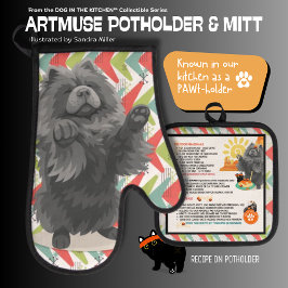 SHADY LADY -CHOW DOG Oven Mitt & Pot Holder