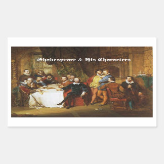 Shakespeare e seus caracteres adesivos