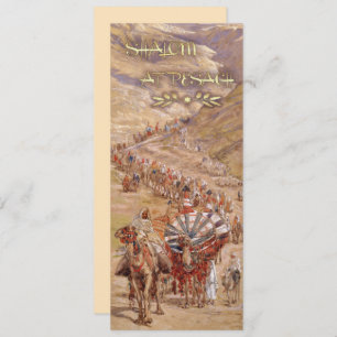 Shalom no Pesach. Cartão de Greve de Passagem de A