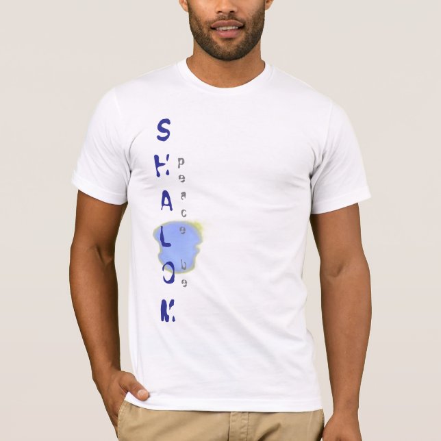 Shalom- Paz seja: Camiseta (Frente)