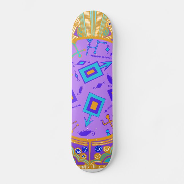 Shaman's VooDoo Tribal Spell Skateboard (Frente)