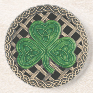 Shamrock and Celtic Knos Porta copos Black