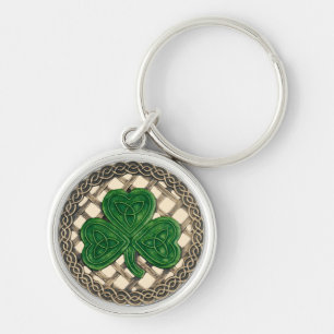 Shamrock and Celtic Knox Beige Chaveiro