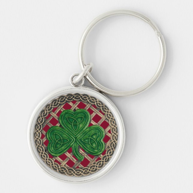 Shamrock and Celtic Knox Chaveiro Red (Frente)