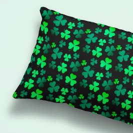 Shamrock Clover Ireland Modern Green & Black