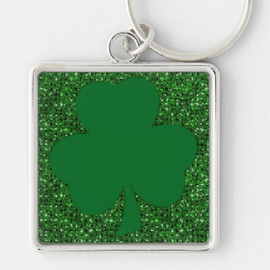Shamrock Glitter Chaveiro