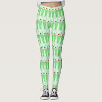 Shamrock Green Mint Shake Milkshake Comida Legging