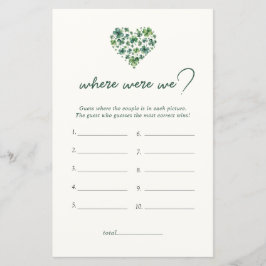 Shamrock Heart Onde Estávamos O Jogo De Chá de pan