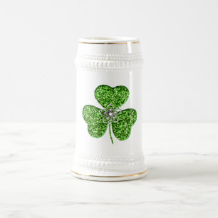 Shamrock Luminoso E Caneca de cerveja De Flor