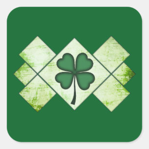 Shamrock Pattern St Patrick’s Day - Autocolante