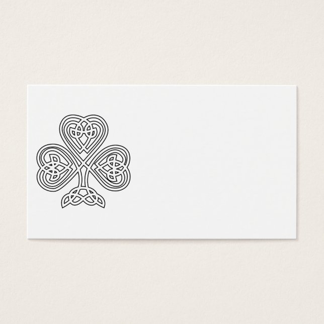 Shamrock preto e branco (Frente)