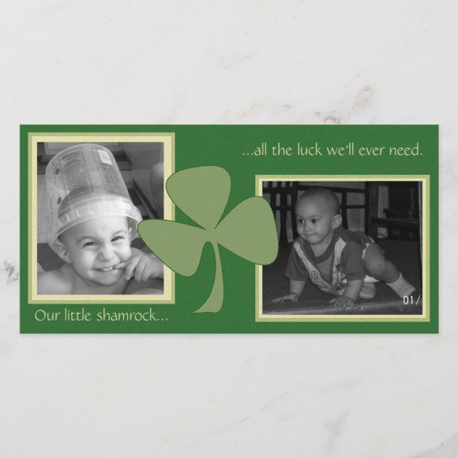 Shamrock verde e Dourado (Frente)