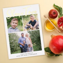 Shana Tova Rosh Hashanah Foto Gold Foil