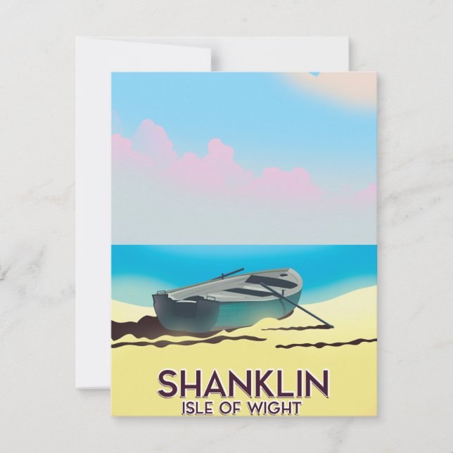 Shanklin, Ilha de viagens vintage de Peso (Frente)