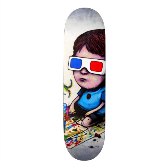 Shape De Skate 19,7cm Rei Trippy Costume Pro Parque Embarque do miúdo 3D
