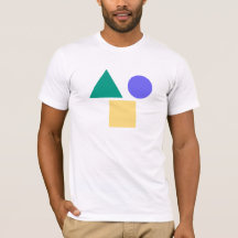 "Shapes Geométricas T-Shirt Circle, Triângulo, 