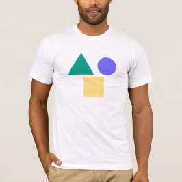 "Shapes Geométricas T-Shirt Circle, Triângulo,