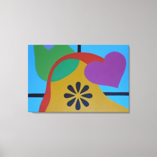 Shapes of Colorful Joy Canvas Print (Frente)