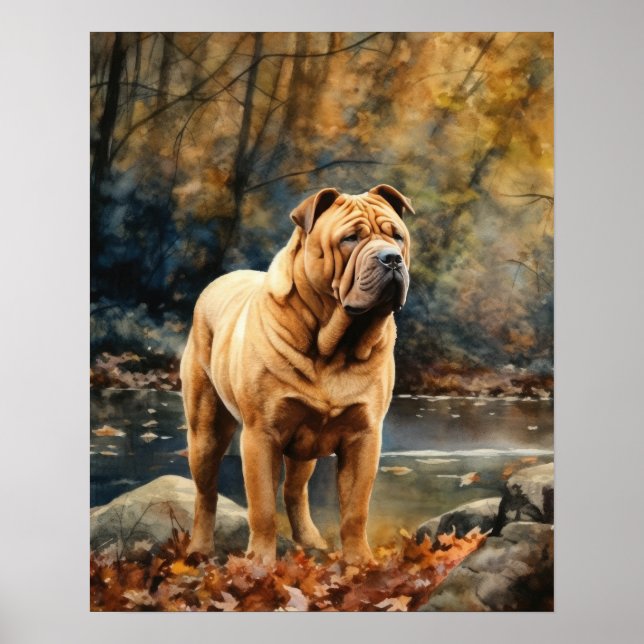 Shar-Pei Chinês - Impressão (Frente)