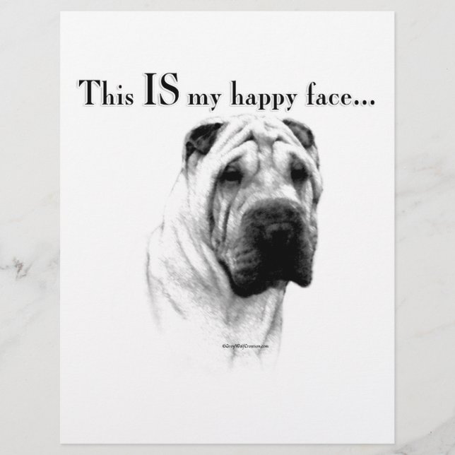 Shar Pei Happy Face Chinês (Frente)