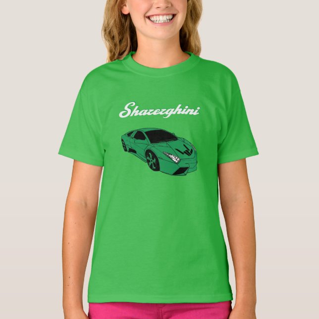 Sharerghini, camiseta verde Sharerghini (Frente)