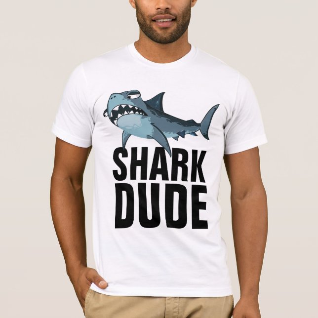 SHARK DUDE MENS T-SHIRTS (Frente)