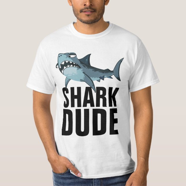 SHARK DUDE MENS T-SHIRTS (Frente)